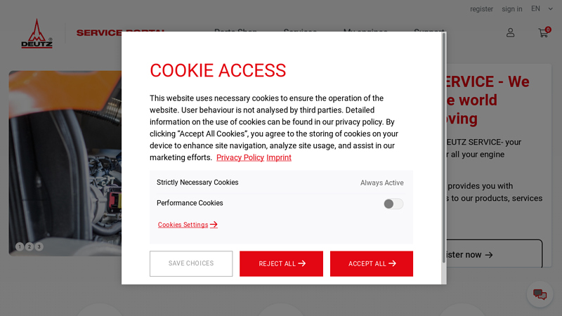 Deutz Service Portal