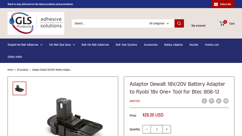 Dewalt 18V/20V Battery Adapter to Ryobi 18v One+ Tool