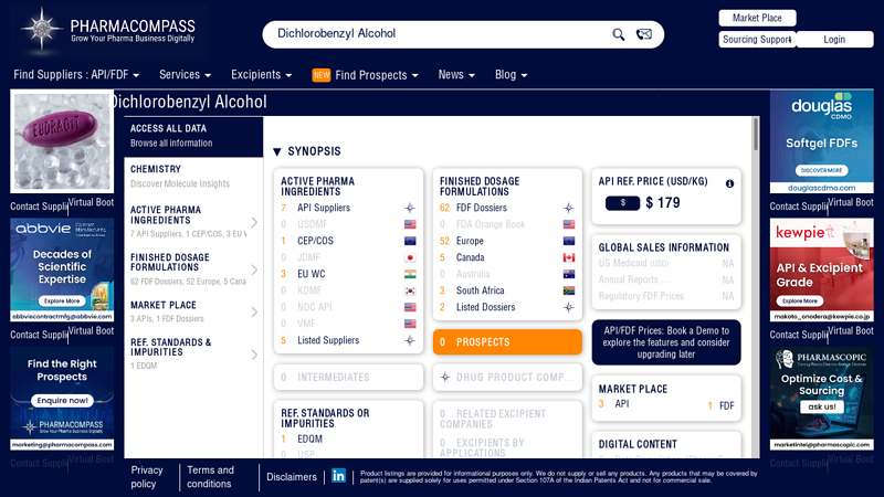 dichlorobenzyl alcohol