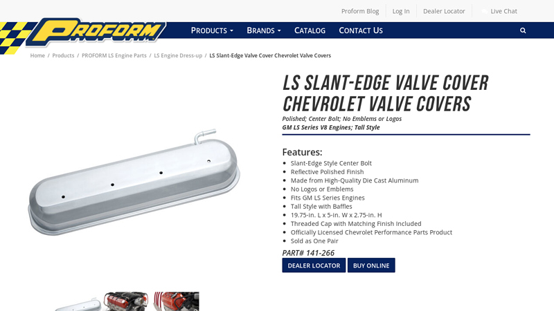 Die Cast; Polished; No Logo; LS Engines