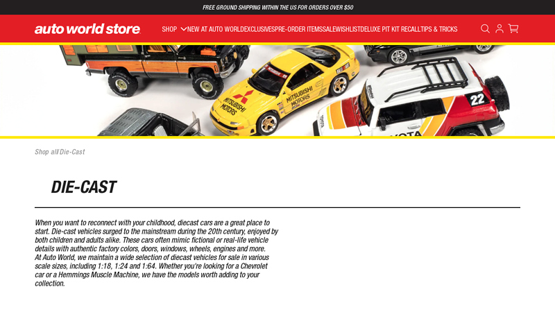 Diecast Model Cars & Diecast Trucks