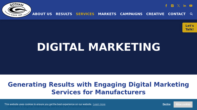 Digital Marketing Agency Specializing in Manufacturing & Industrial