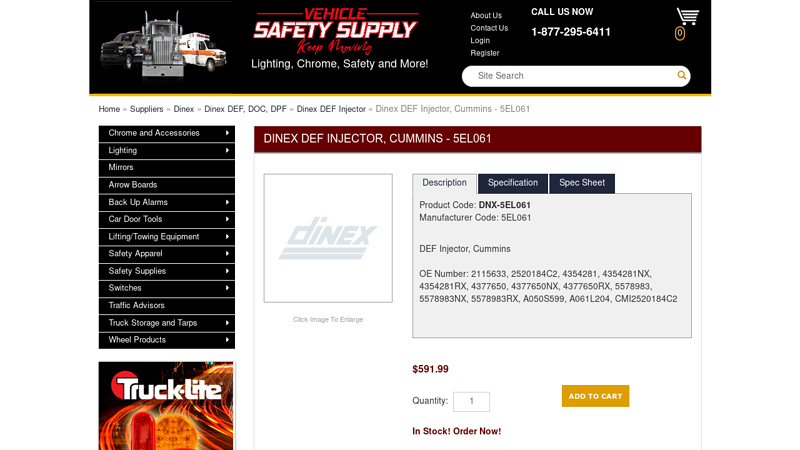 Dinex DEF Injector, Cummins