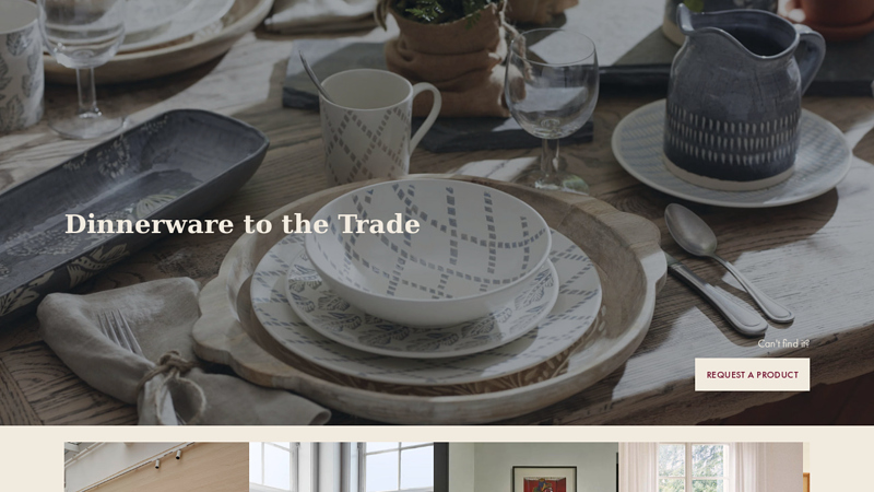 Dinnerware to the Trade