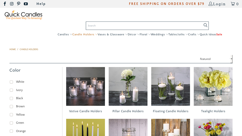 Discount Candle Holders in Bulk