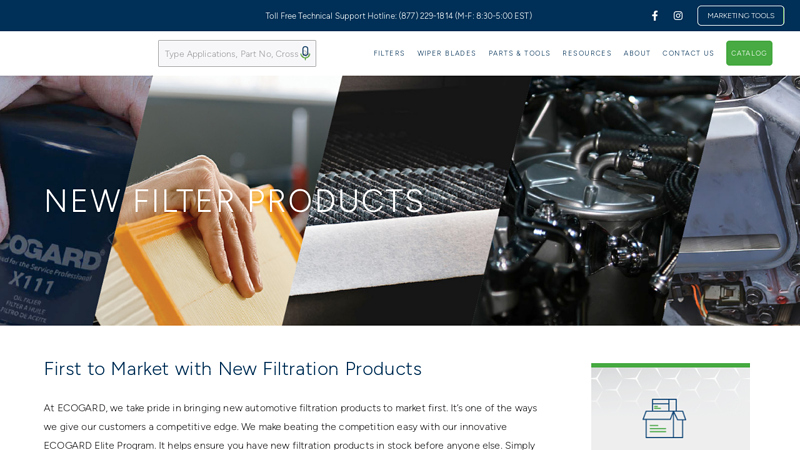 Discover Ecogard Wholesale Oil Filters & New Products