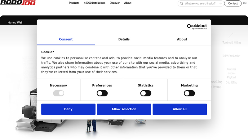 Discover the Wall, RoboJob's CNC automation solution