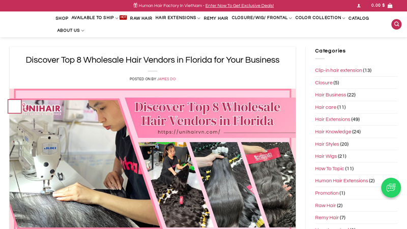 Discover Top 8 Wholesale Hair Vendors in Florida for Your Business