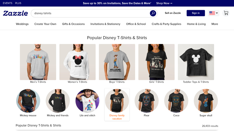 Disney T-Shirts & T-Shirt Designs custom t-shirts