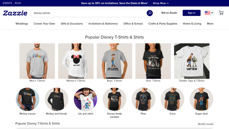 Disney T-Shirts & T-Shirt Designs custom t-shirts