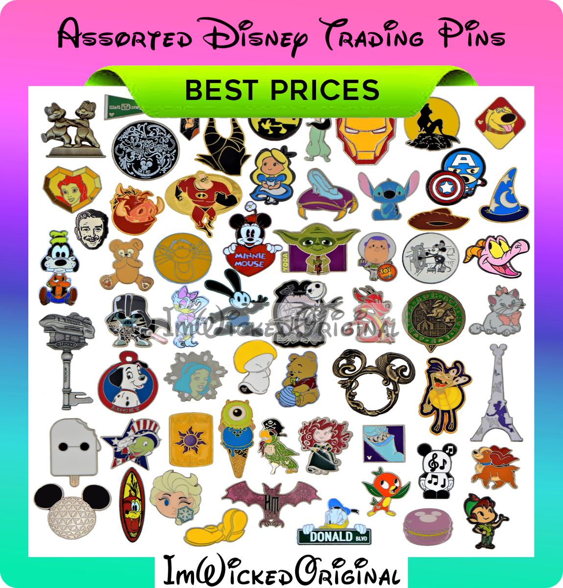 Disneyana Lapel Pins, Disney Fantasy Lapel ...