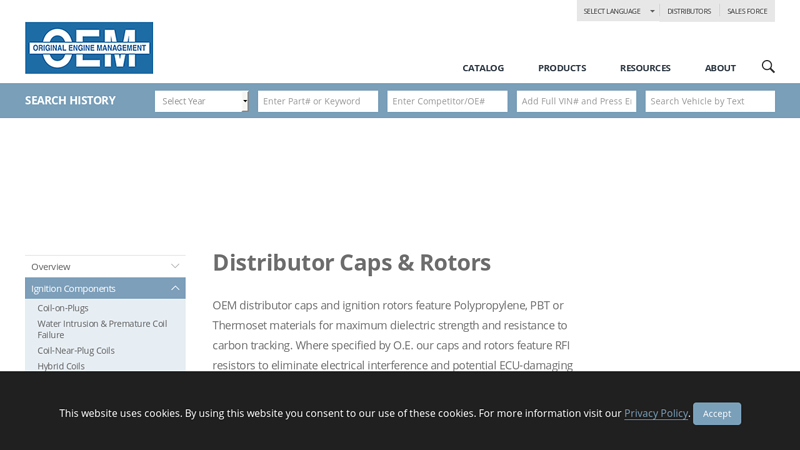Distributor Caps & Rotors