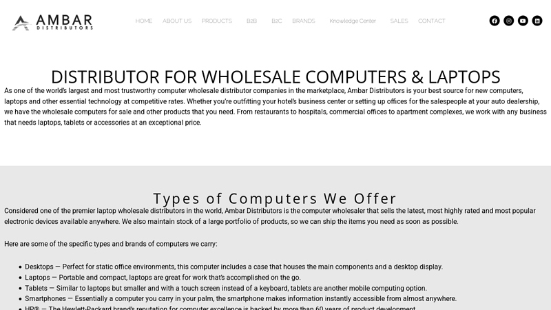 Distributor for Wholesale Computers & Laptops