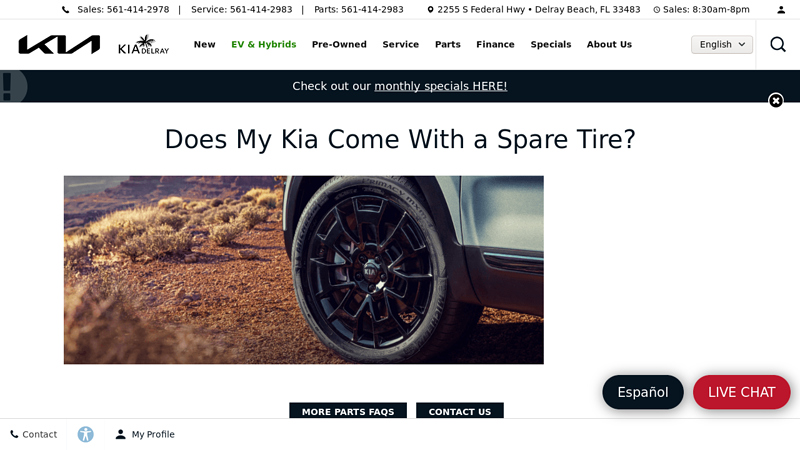 Do Kia Cars Come With a Spare Tire?