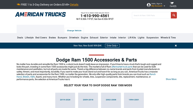 Dodge Ram 1500 Accessories & Parts