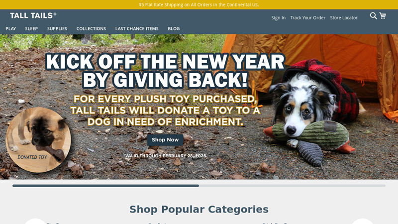 Dog Toys, Chews, Beds, and Blankets by Tall Tails
