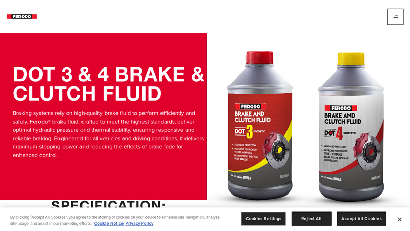 Dot 3 & 4 Brake & Clutch Fluid