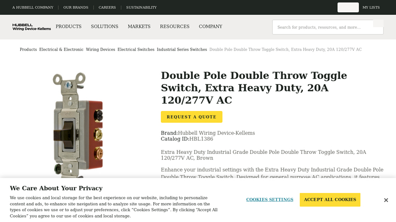 Double Pole Double Throw Toggle Switch