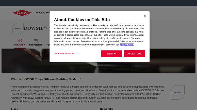 DOWSIL™ 795 Silicone Building Sealant