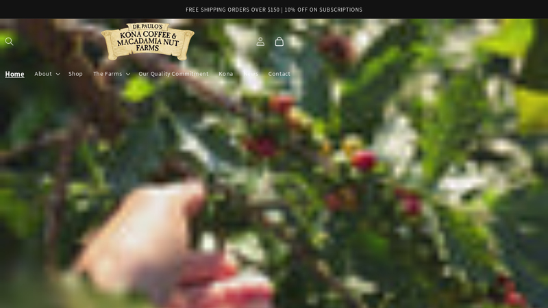 Dr Paulo's 100% Non GMO Kona Coffee and Macadamia Nuts ...