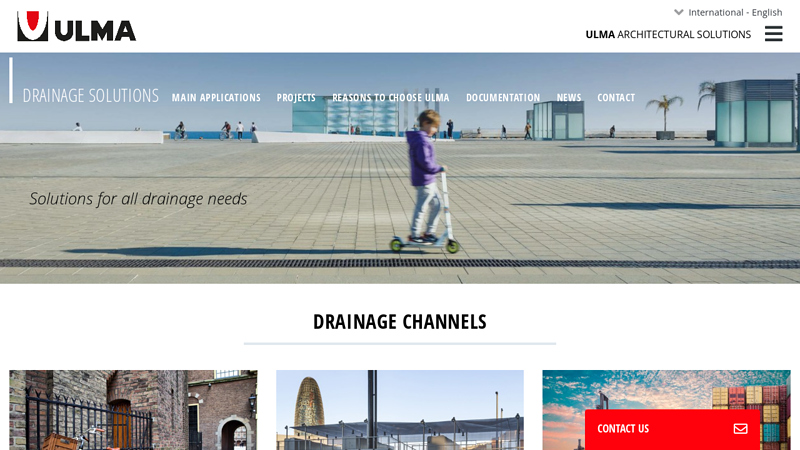 Drainage system and channels