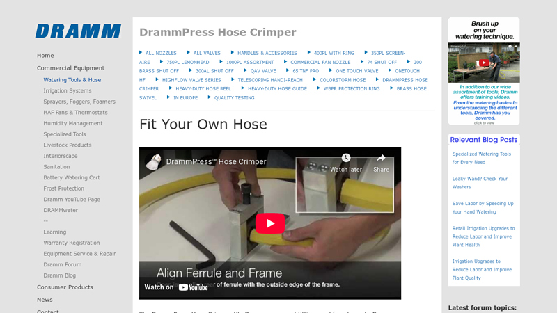 DrammPress Hose Crimper