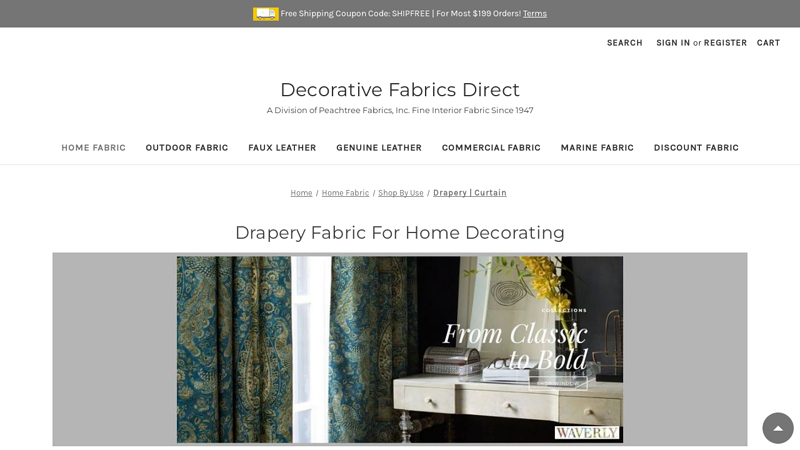 Drapery & Curtain Fabric Online