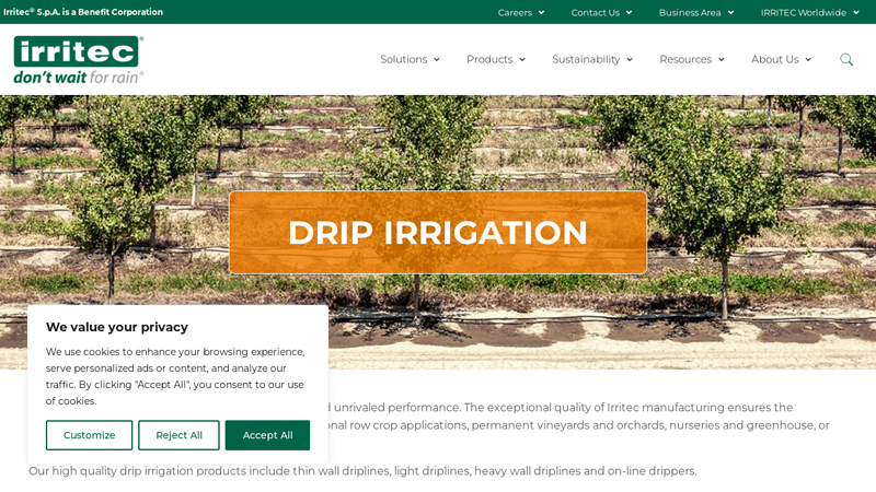 Drip irrigation
