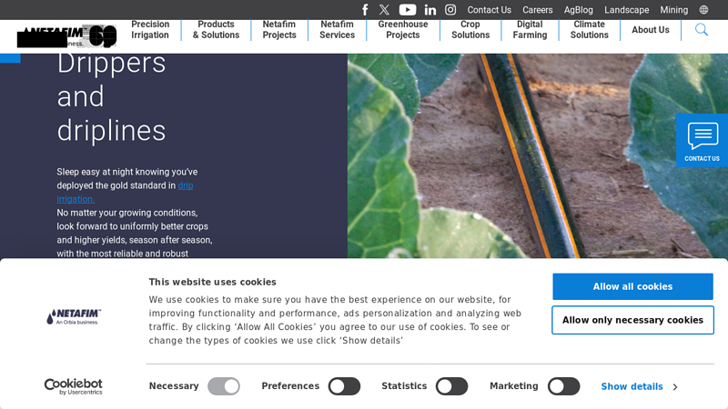 Drippers and Driplines Solutions