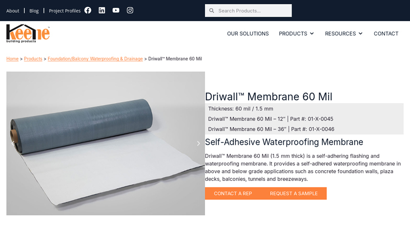 Driwall™ Membrane 60 Mil