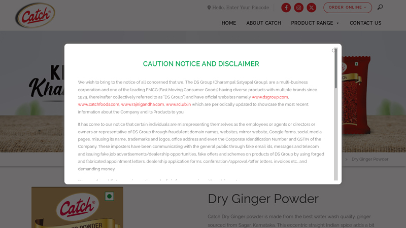 Dry Ginger Powder