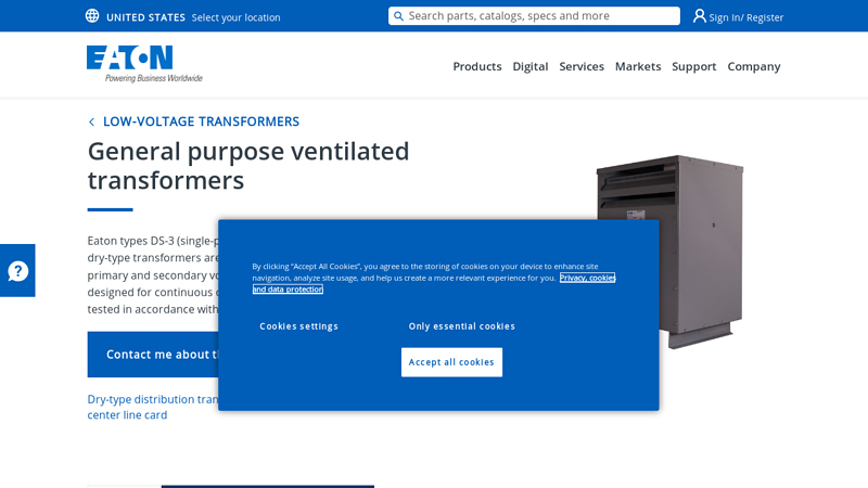 Dry type transformer