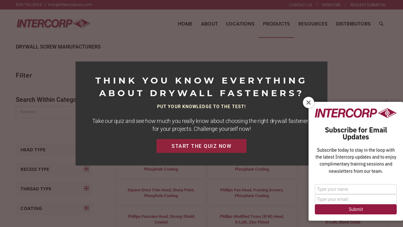 Drywall Screw Manufacturers