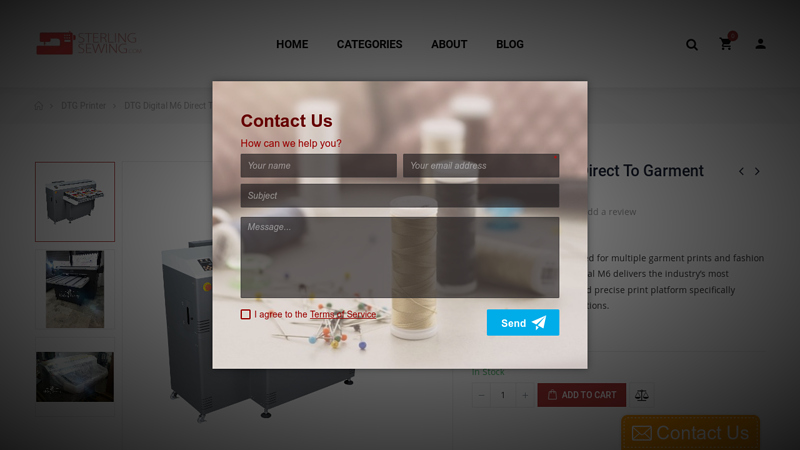 DTG Digital M6 Direct To Garment Printer