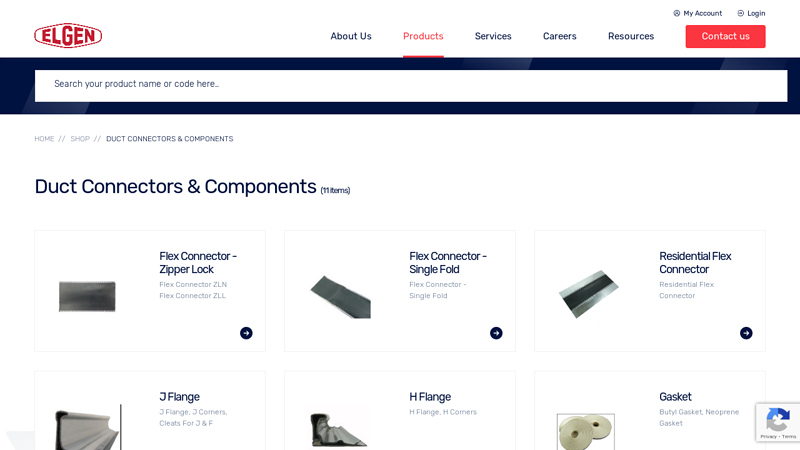Duct Connectors & Components (11 items)