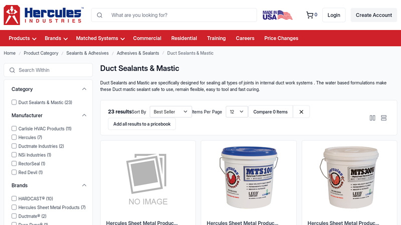 Duct Sealants & Mastic