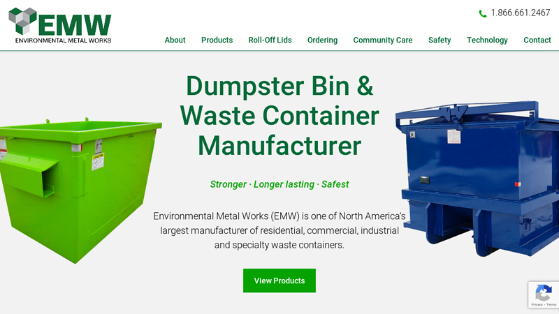 Dumpster Bin & Waste Container Manufacturer