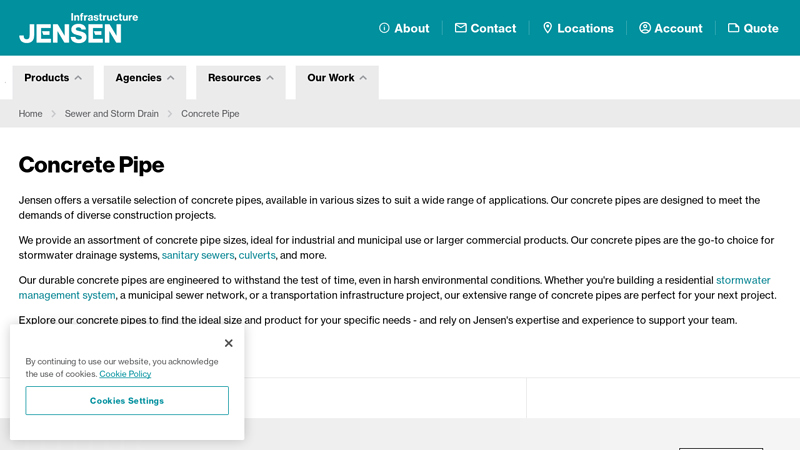 Durable Concrete Pipe Solutions