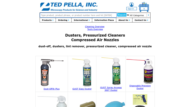 Dusters, Pressurized Cleaners, Compressed Air Nozzles
