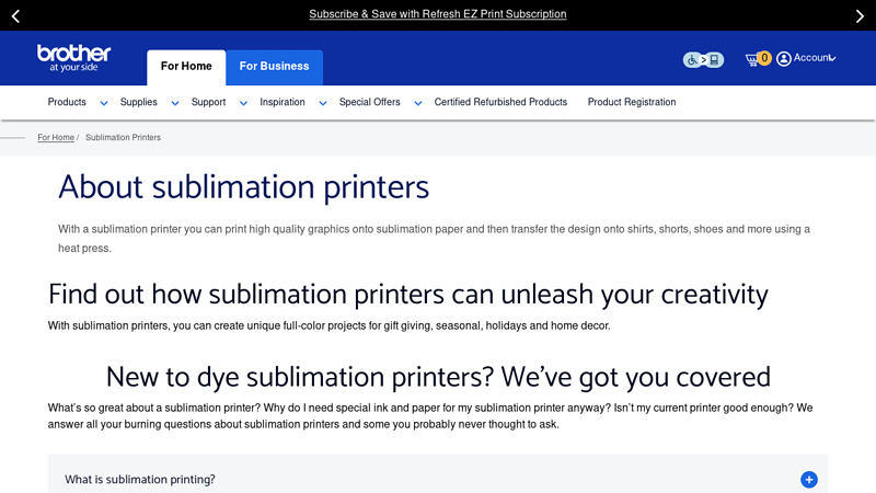 Dye sublimation printers