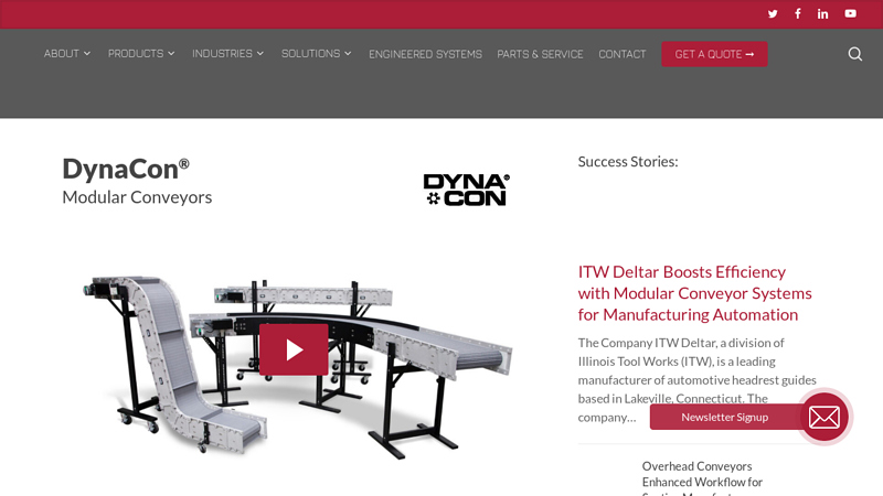 DynaCon Modular Conveyors
