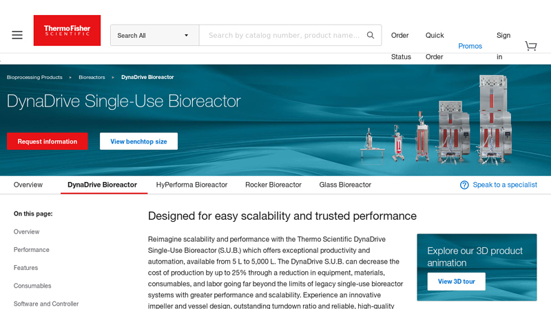 DynaDrive Single-Use Bioreactor