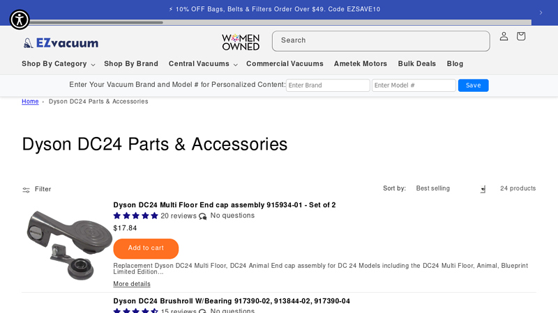 Dyson DC24 Parts & Accessories