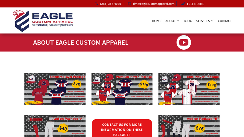 Eagle Custom Apparel custom t-shirts