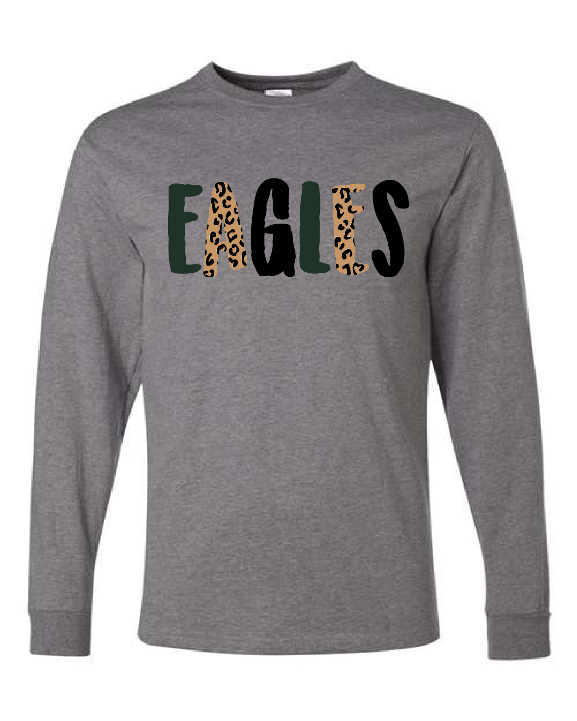 Eagles Gray Longsleve Custom Printed T custom t-shirts