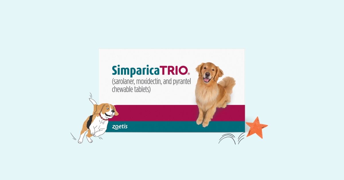 Earn up to $54 in Rewards with Simparica Trio