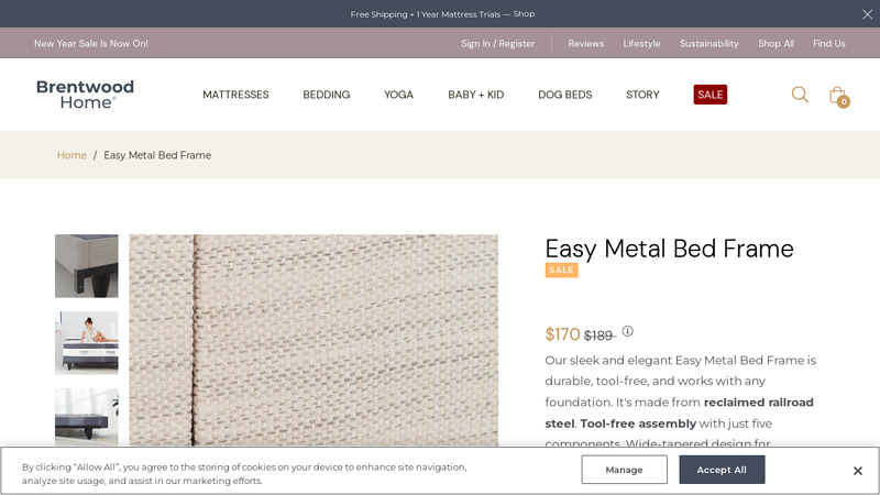 Easy Metal Bed Frame Sale