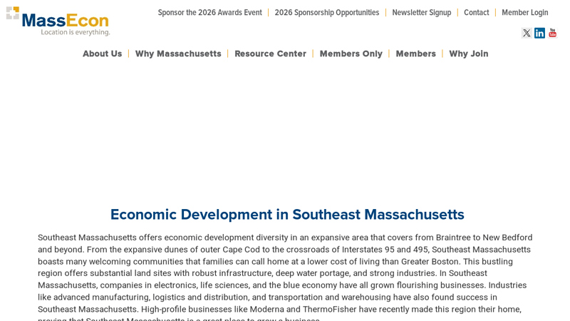 Economic Development - Southeast Massachusetts