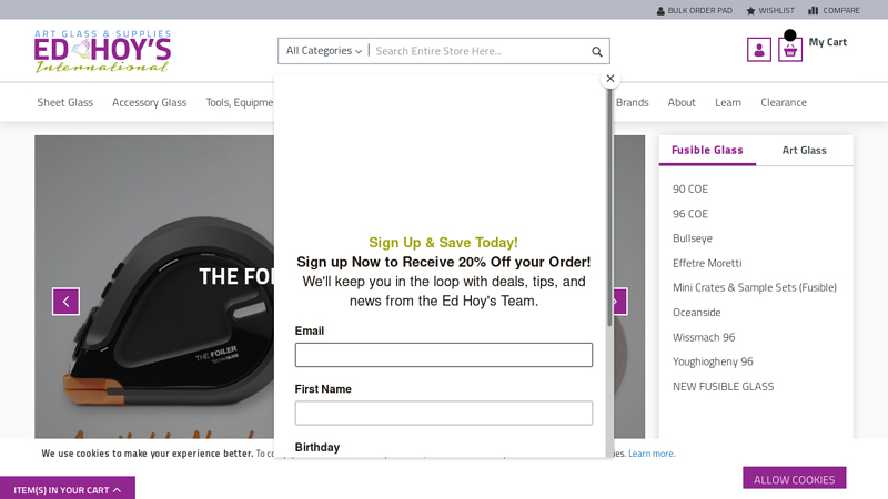 Ed Hoy's - Art Glass Supplies