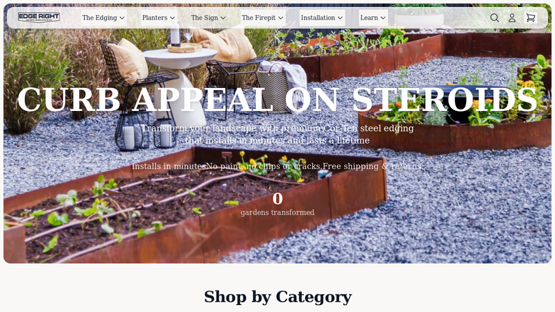 Edge Right - Edge Right Metal Landscape Edging